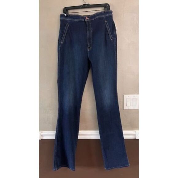 Anthropologie MOTHER The High-Waisted Smokin' Double-Welt Jeans Size 34 NWT - Picture 8 of 10
